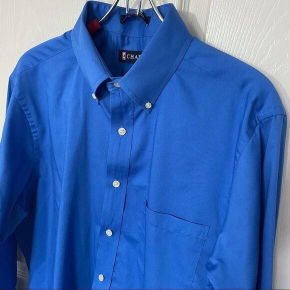 Chaps Men Classic Fit Twill Dress Shirt 15-15 1/2 - Picture 1 of 10